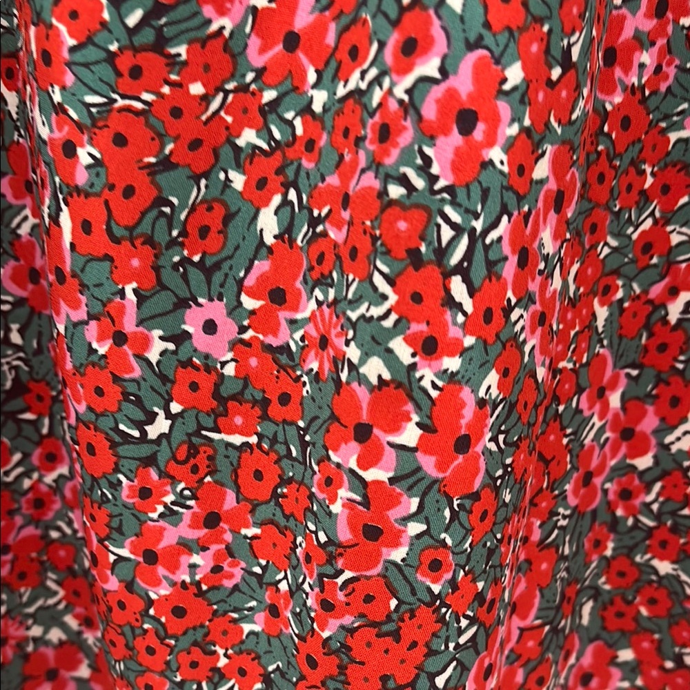 [Like 🆕] SHEIN- Large- Floral Red Dress - Picture 6 of 7